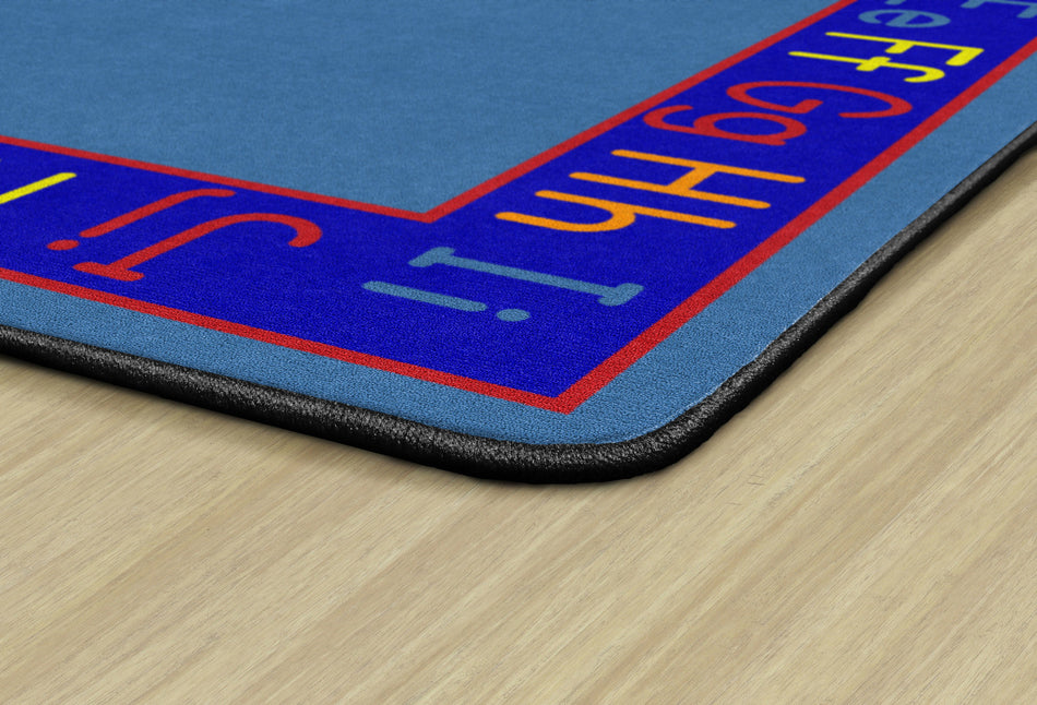ALPHABET PRIMARY RECTANGLE CARPETS 7'6X12'