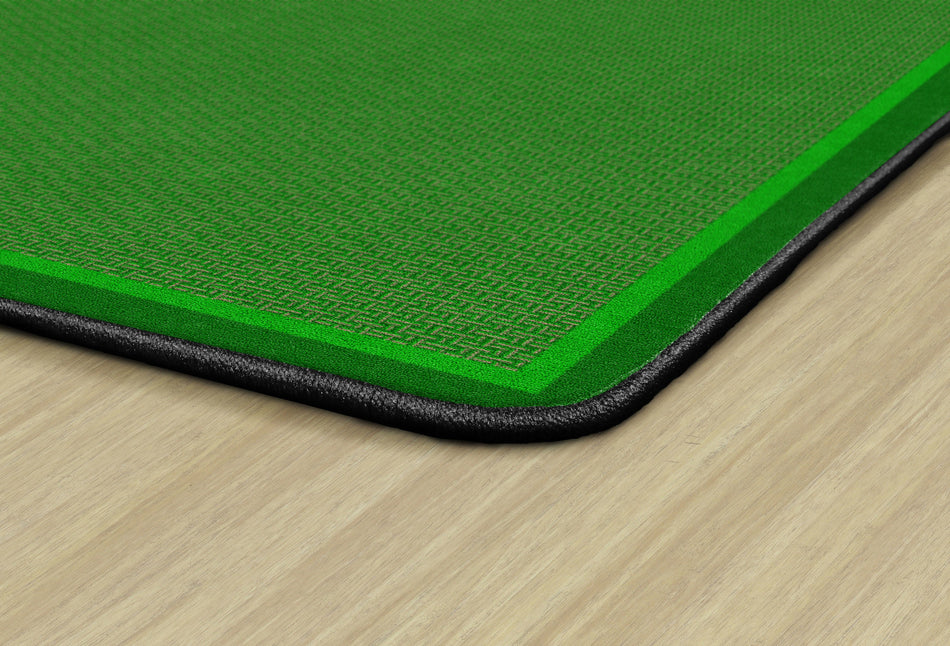 ALL OVER WEAVE GREEN RECTANGLE CARPETS 5'10" x 8' 4"
