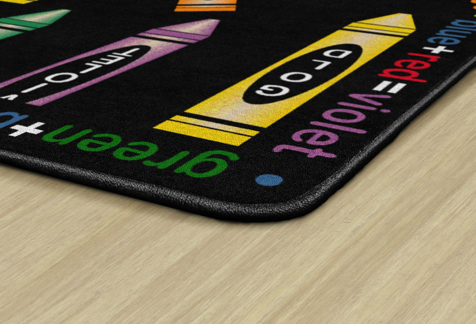 ALLMIXEDUP ( BLACK) RECTANGLE CARPETS 7' 6" x 12'