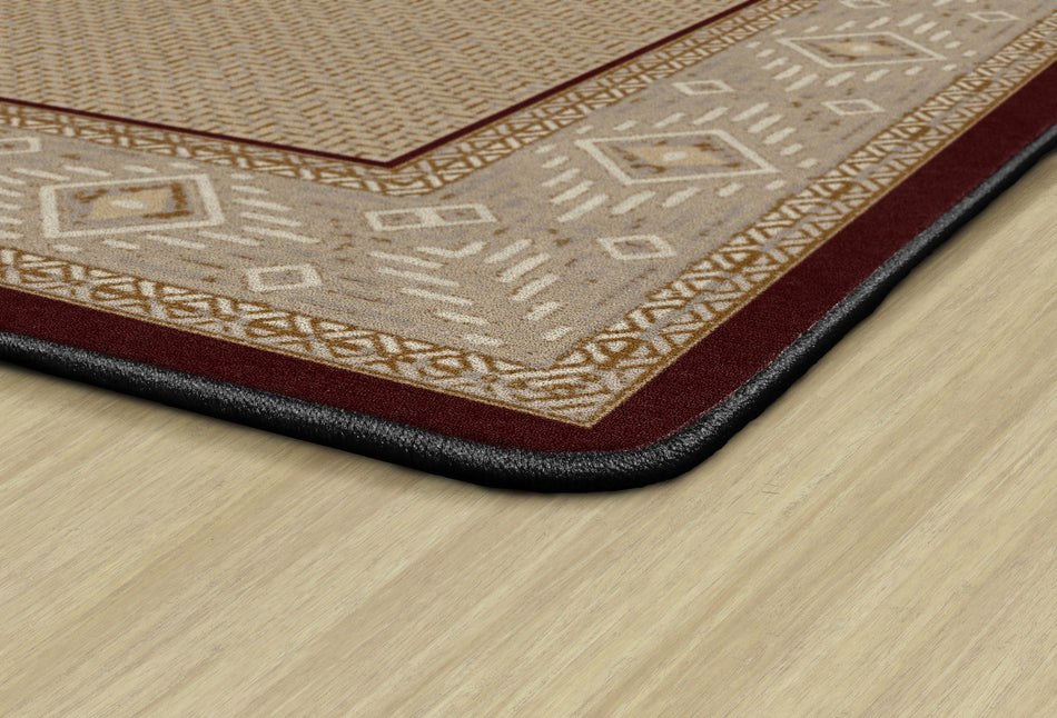 VENTANA WEAVE GARNET RECTANGLE CARPETS 8'4" X 12'