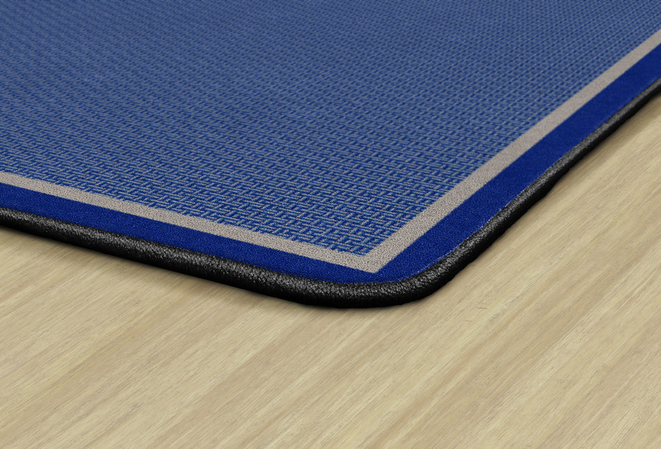 ALL OVER WEAVE BLUE RECTANGLE CARPETS 7' 6" x 12'