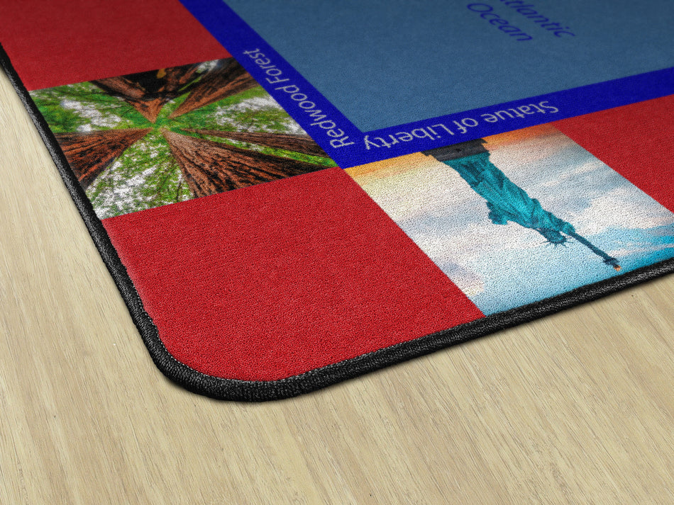 AMERICAN LANDMARKS RECTANGLE CARPETS 7' 6" x 12'