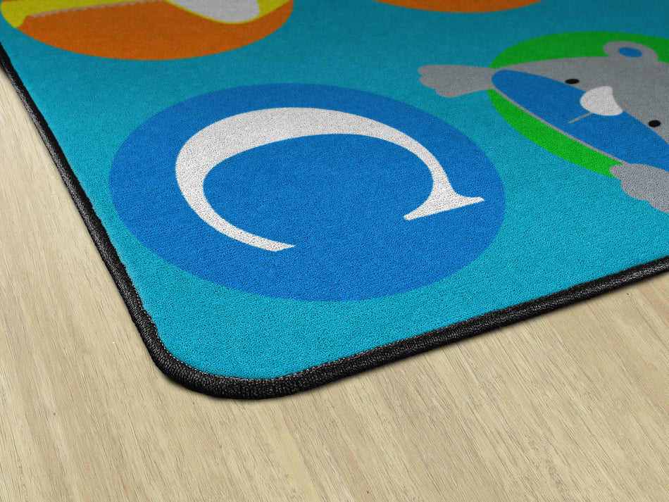 ABC &123 ANIMALS-PRIMARY (Seats 24) RECTANGLE CARPETS 7'6X12'