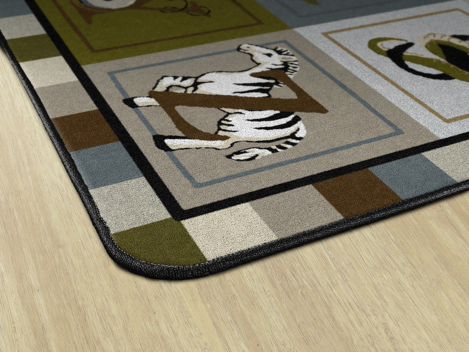 ABC BLOCKS (TRANQUILITY) RECTANGLE CARPETS 7' 6" x 12'