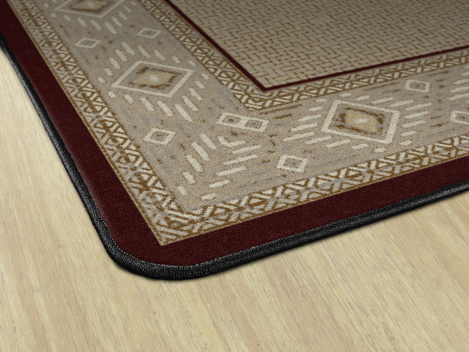 VENTANA WEAVE GARNET RECTANGLE CARPETS 6' x 9'