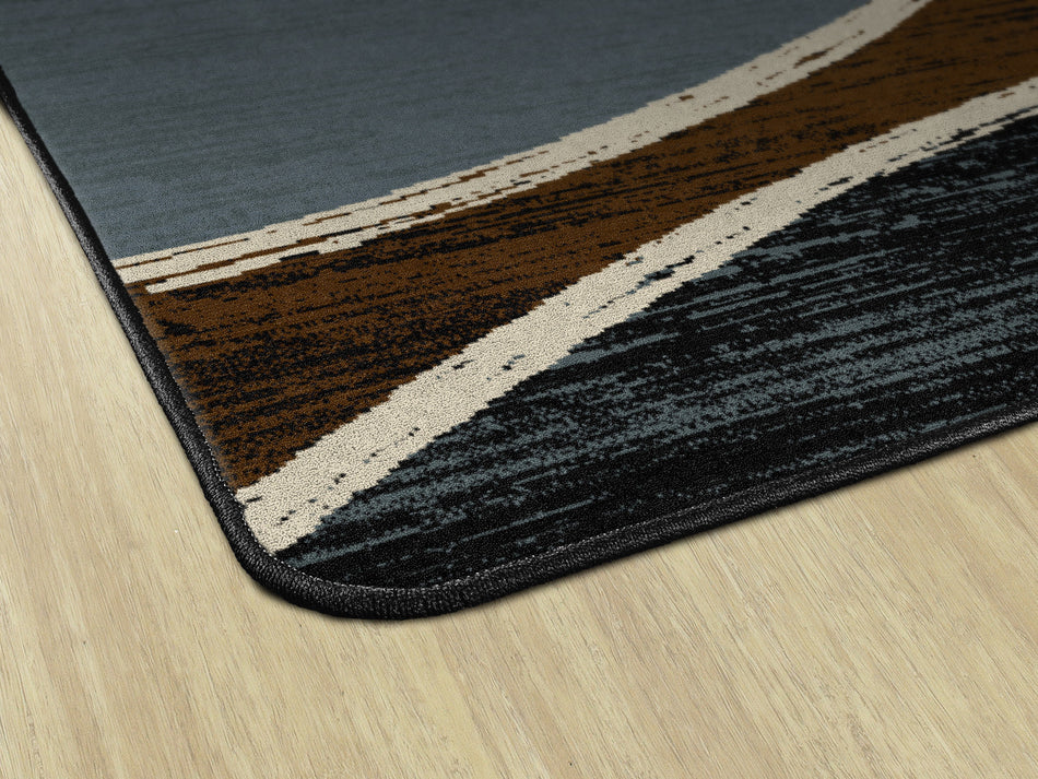 WATERFORD BLUE MULTI RECTANGLE CARPETS 8'4" X 12'