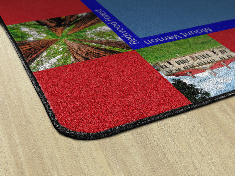 AMERICAN LANDMARKS RECTANGLE CARPETS 10' 6" X 13' 2"