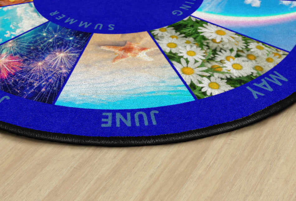 CALENDAR RUG ROUND CARPETS 6' RND