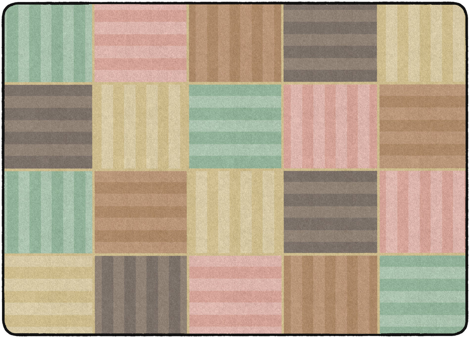CALMING BLOCKS SOFT RECTANGLE CARPETS 6 X 8'4