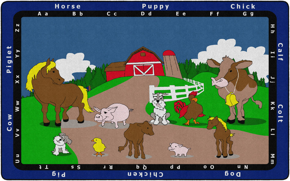 ANIMAL MATCH RECTANGLE CARPETS 6' x 9'