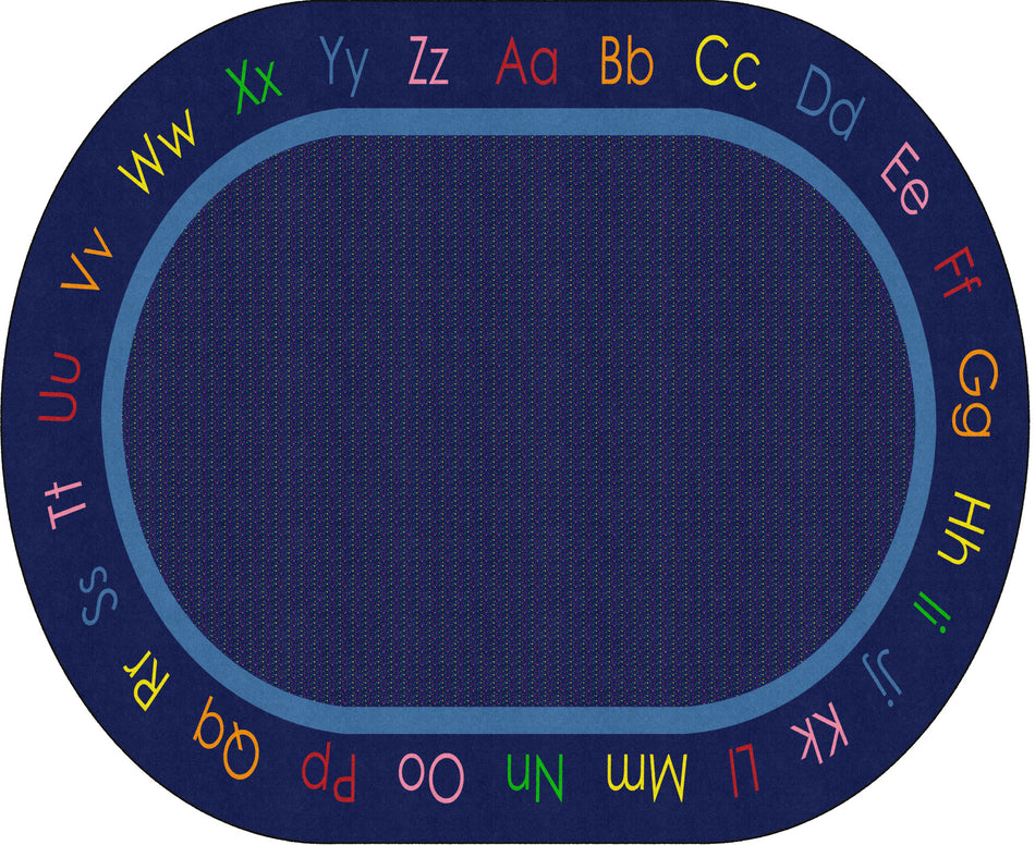 MY ABC'S OVAL CARPETS 10'6X13'2