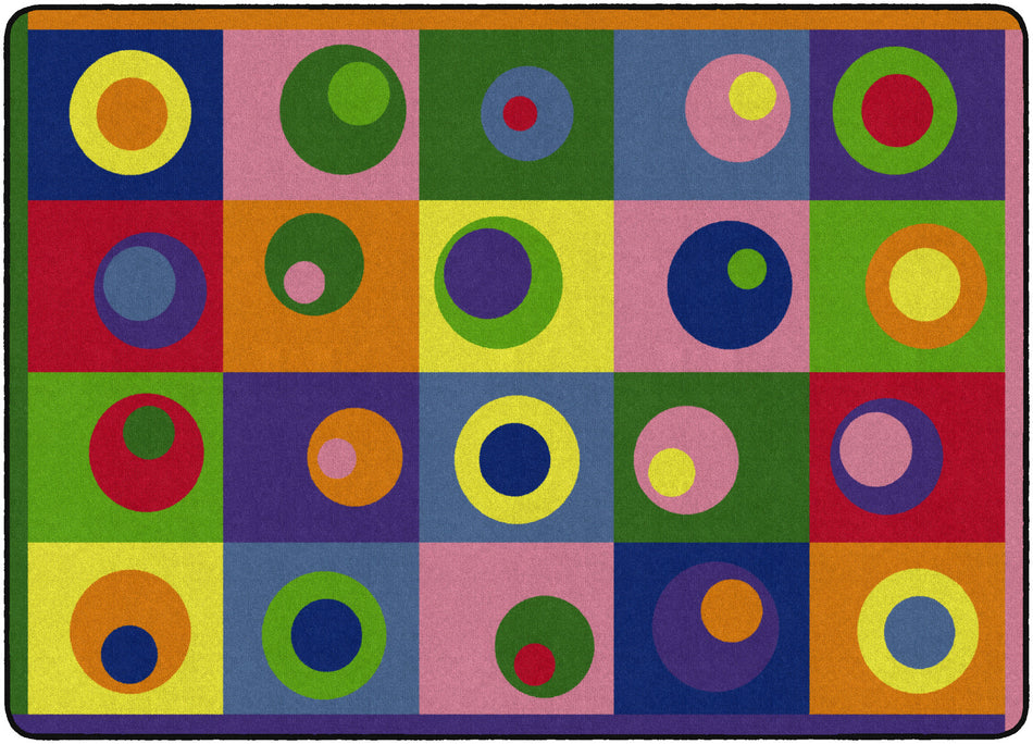 SILLY CIRCLES (Seats 20) RECTANGLE CARPETS 5'10" x 8' 4"
