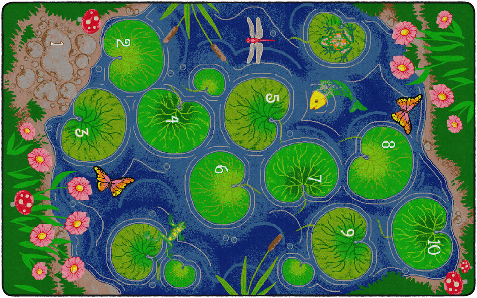 HOPSCOTCH POND RECTANGLE CARPETS 7'6" X 12"