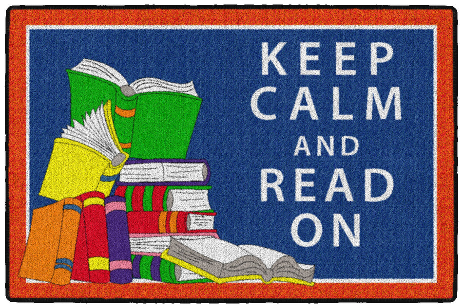 KEEP CALM AND READ ON RECTANGLE CARPETS 2' x 3'