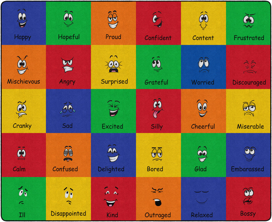 ALL TYPES OF FEELINGS RECTANGLE CARPETS 10'6X13'2