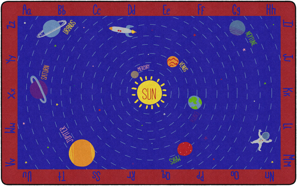 OUT OF THIS WORLD ABC'S RECTANGLE CARPETS 7'6 X 12