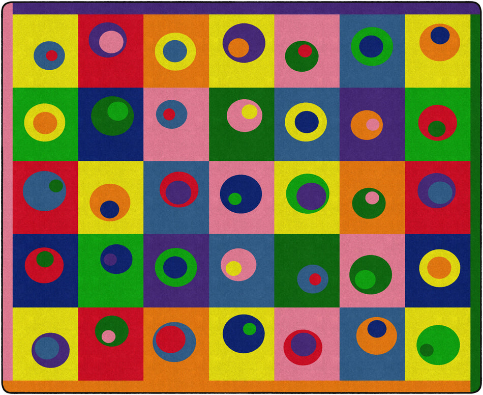 SILLY CIRCLES (Seats 35) RECTANGLE CARPETS 10'6 x 13'2