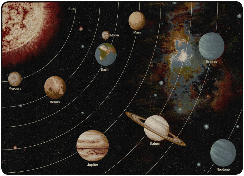 SOLAR SYSTEM ORBIT (TRANQUILITY) RECTANGLE CARPETS 5'10" x 8' 4"