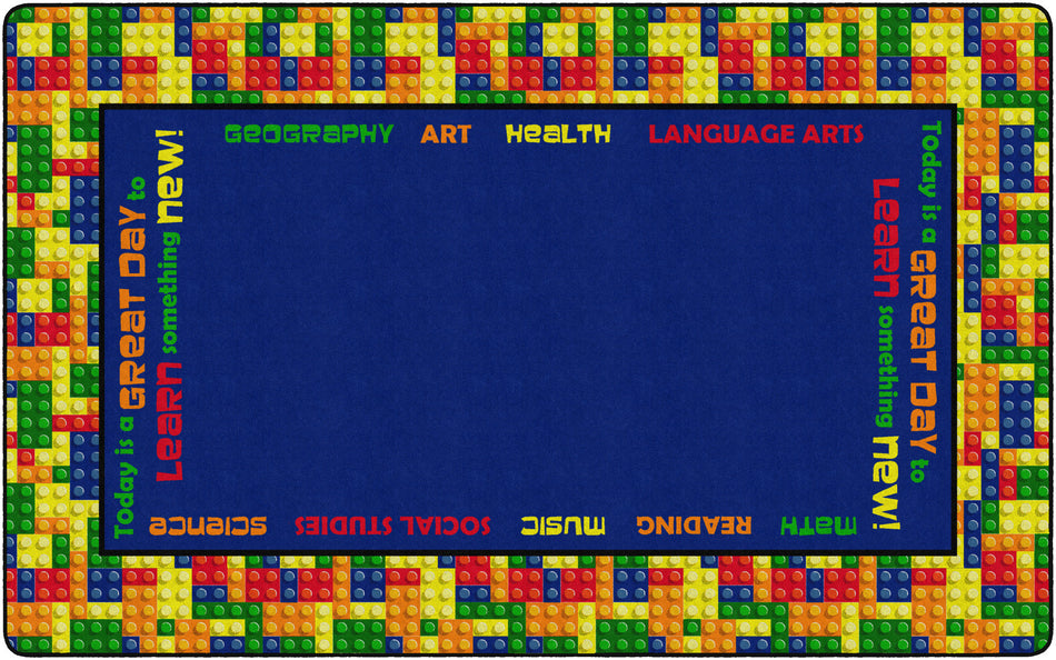 LEARNING BLOCKS RECTANGLE CARPETS 7' 6" x 12'