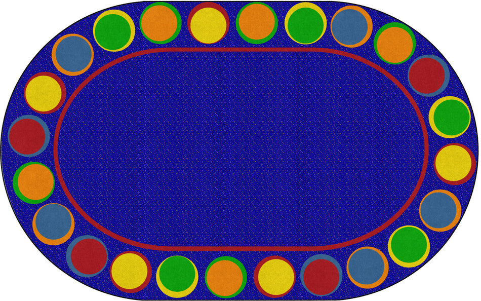 SITTING SPOTS PRIMARY (Seats 24) OVAL CARPETS 7'6 x 12'