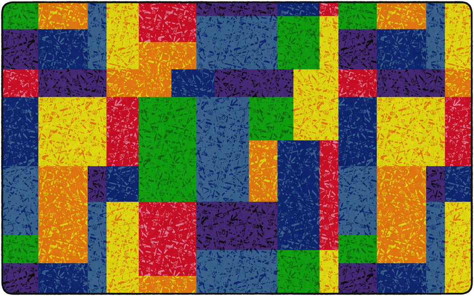 TERRIFIC SQUARES RECTANGLE CARPETS 7' 6" x 12'