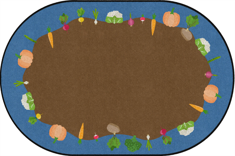 MY VEGETABLE GARDEN OVAL CARPETS 4X6