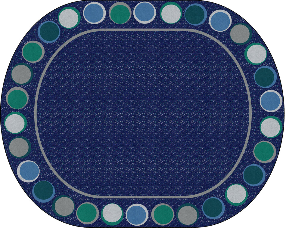 SITTING SPOTS COOL OVAL CARPETS 10'6 X 13'2