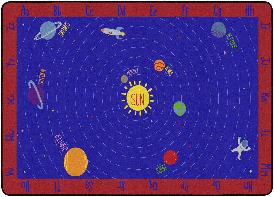 OUT OF THIS WORLD ABC'S RECTANGLE CARPETS 6 X 8'4