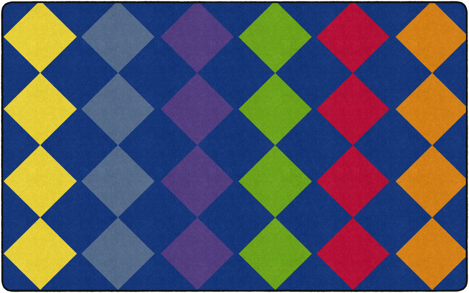 DIAMOND SEATING RECTANGLE CARPETS 7'6 X 12