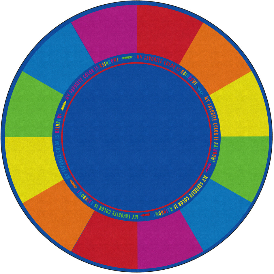 MY FAVORITE COLOR ROUND CARPETS 12'