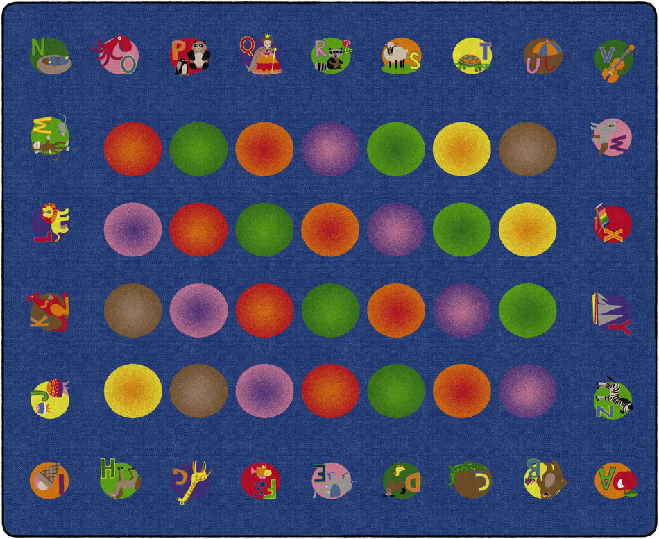 CIRCLETIME LEARNING RECTANGLE CARPETS 10'6 x 13'2