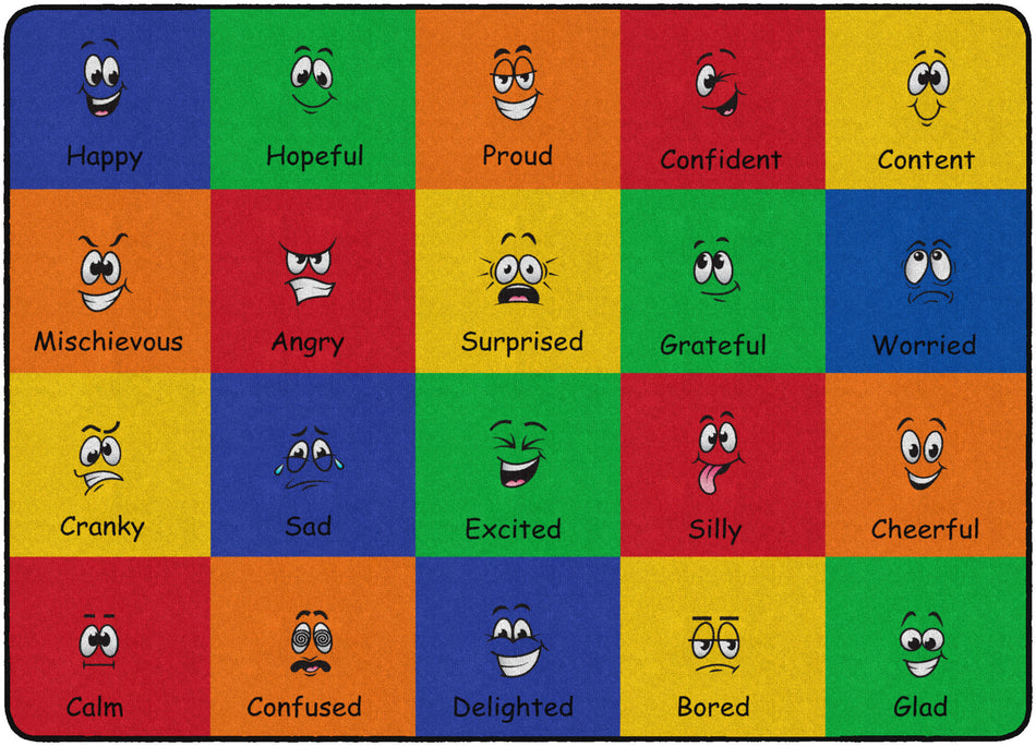 ALL TYPES OF FEELINGS RECTANGLE CARPETS 6X8'4