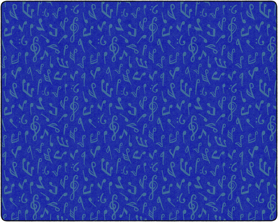 MUSIC NOTE FUN RECTANGLE CARPETS 10'6 X 13'2