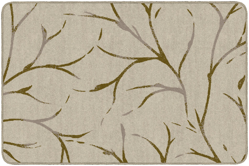 MORELAND NATURAL/SAGE RECTANGLE CARPETS 4' X 6'