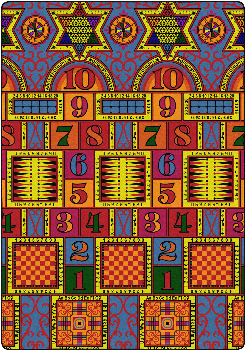GAMES THAT TEACH RECTANGLE CARPETS 8'4" x 12'