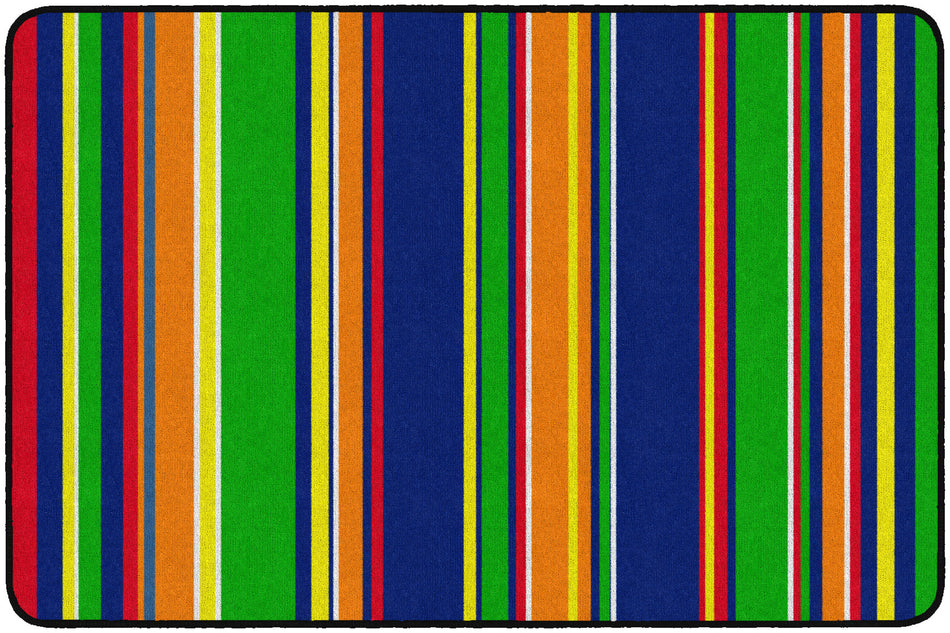 STRIPES PRIMARY RECTANGLE CARPETS 4'X6'