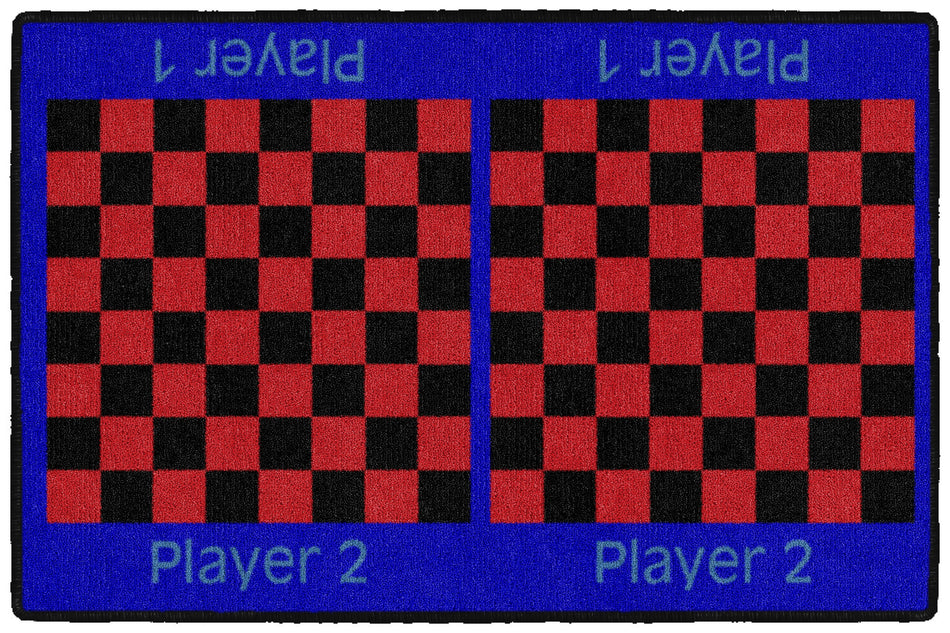 CHECKERS RECTANGLE CARPETS 2' X 3'