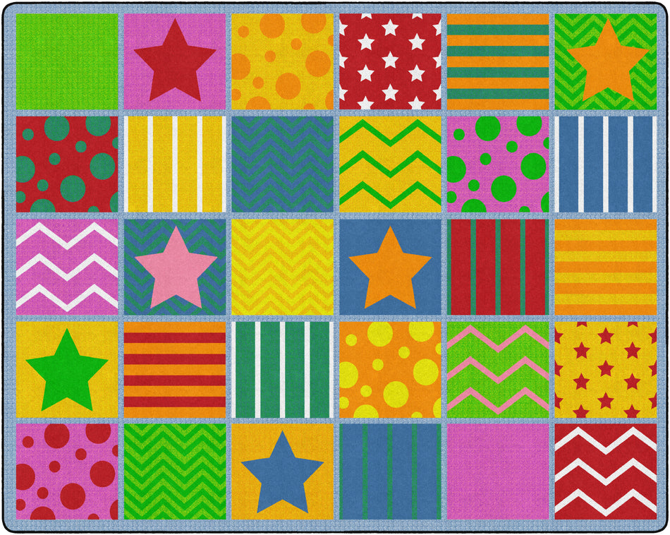 SILLY SEATING - SEATS 30 RECTANGLE CARPETS 10'6 x 13'2