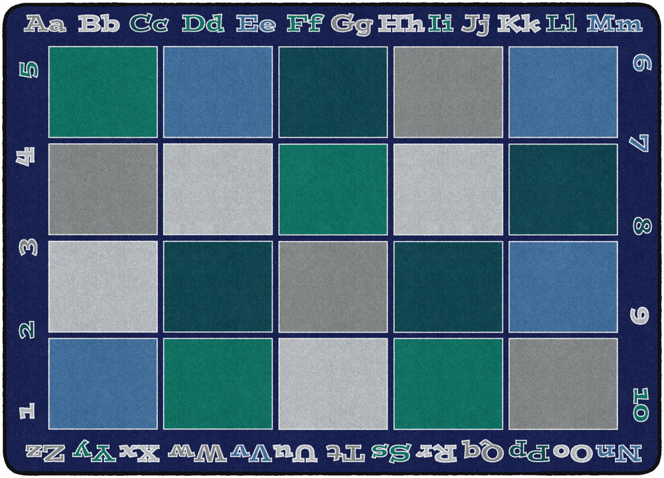 SITTING GRID COOL RECTANGLE CARPETS 6' X 8'4