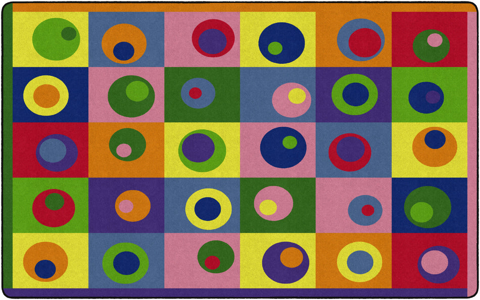 SILLY CIRCLES (Seats 30) RECTANGLE CARPETS 7' 6" x 12'