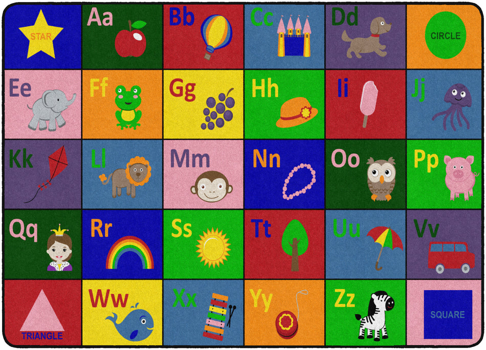 LEARNING FUN RECTANGLE CARPETS 6 X 8'4