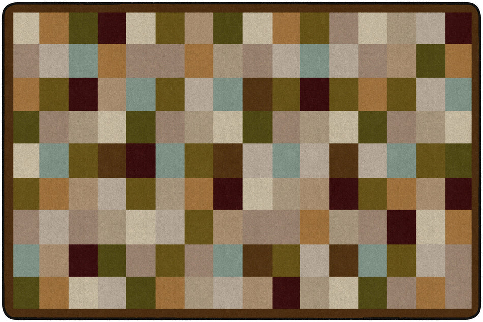 MULTI BLOCK RECTANGLE CARPETS 4' x 6'