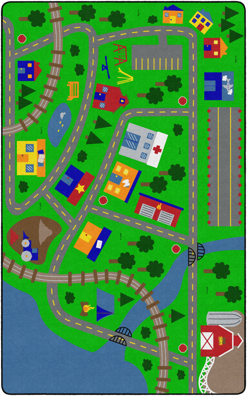 OUR CITY ROADS RECTANGLE CARPETS 7'6X12