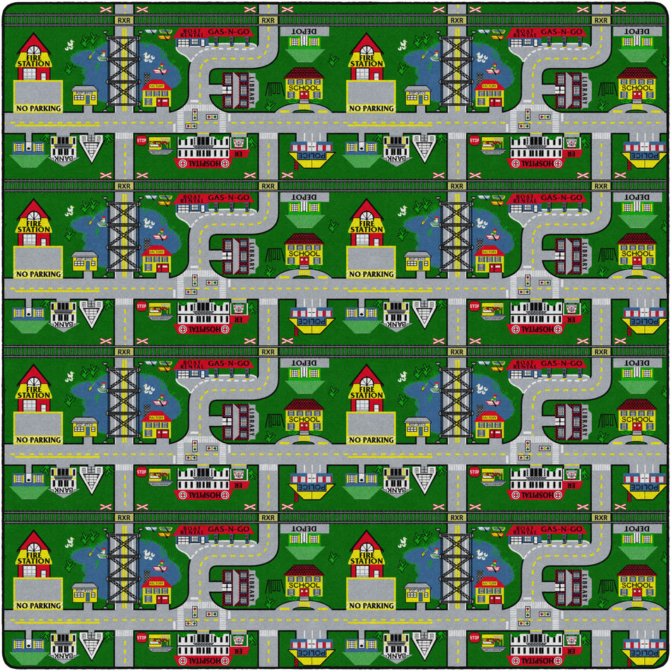 PLACES TO GO SQUARE CARPETS 12' x 12'