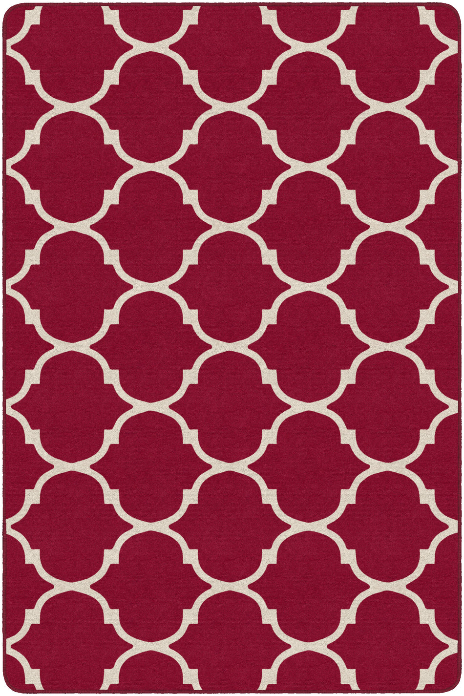 TRELLIS RED RECTANGLE CARPETS 6X9