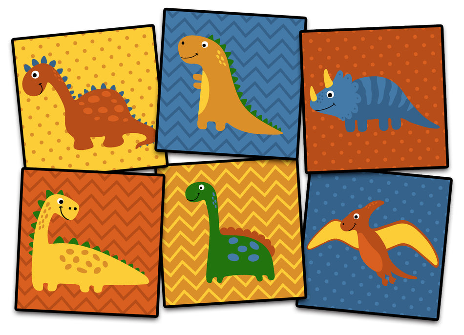 DINO SEATING (SET OF 6) SQUARE CARPETS 15" X 15"