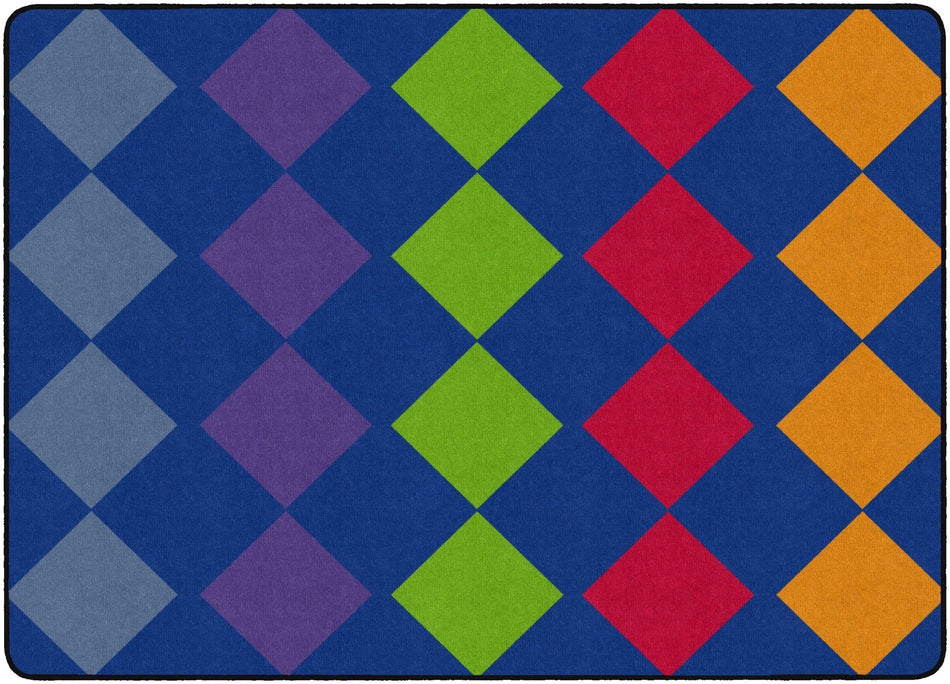 DIAMOND SEATING RECTANGLE CARPETS 6 X 8'4