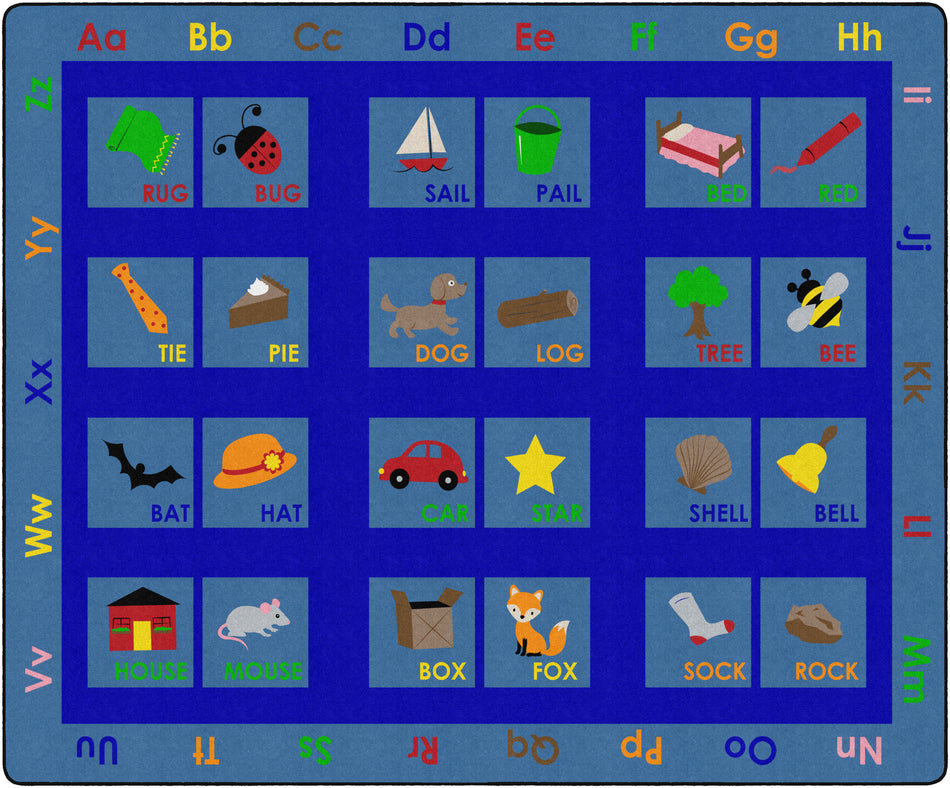 RHYMING BLOCKS RECTANGLE CARPETS 10'6X13'2