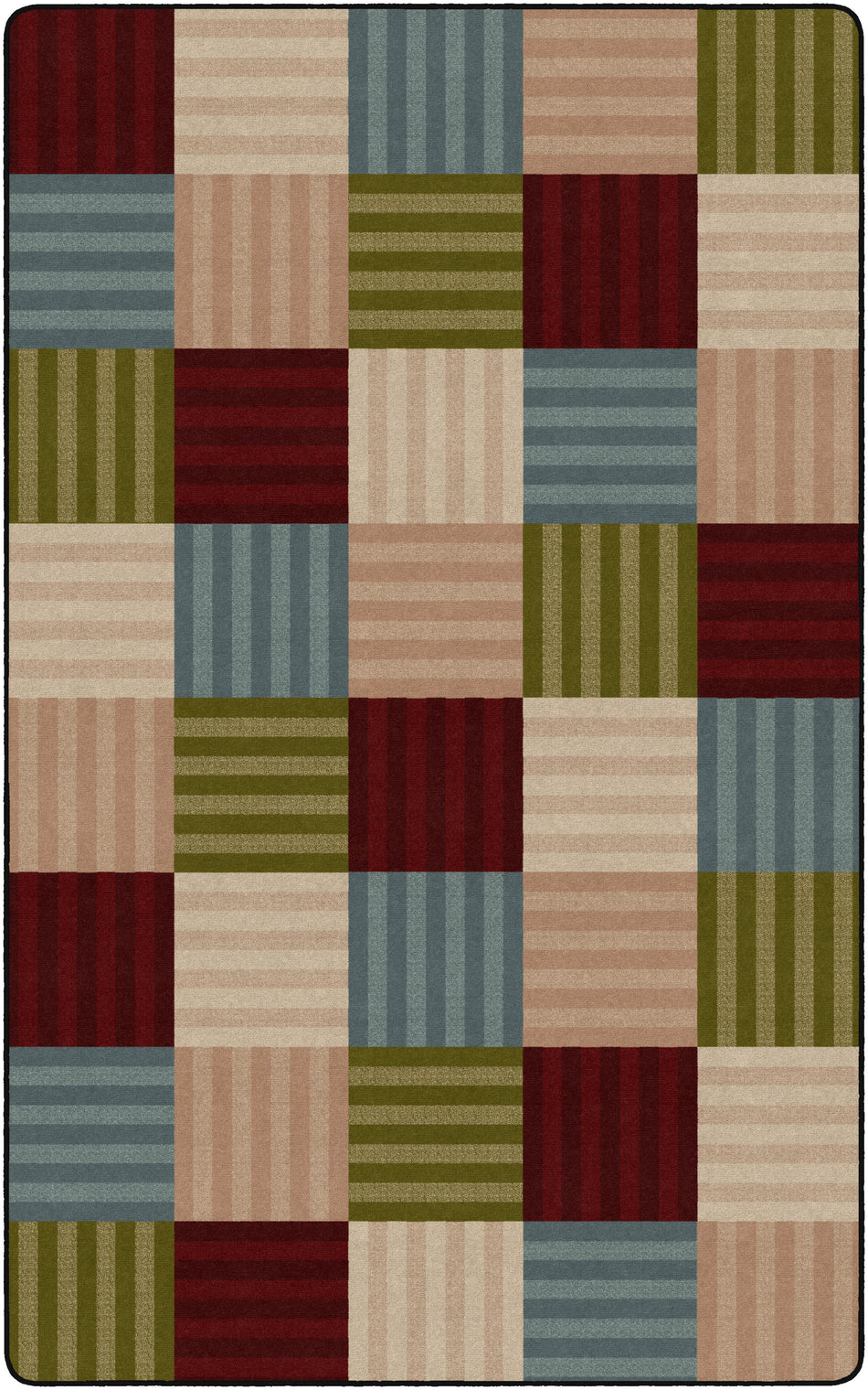 HASHTAG EARTH TONE RECTANGLE CARPETS 7'6X12'
