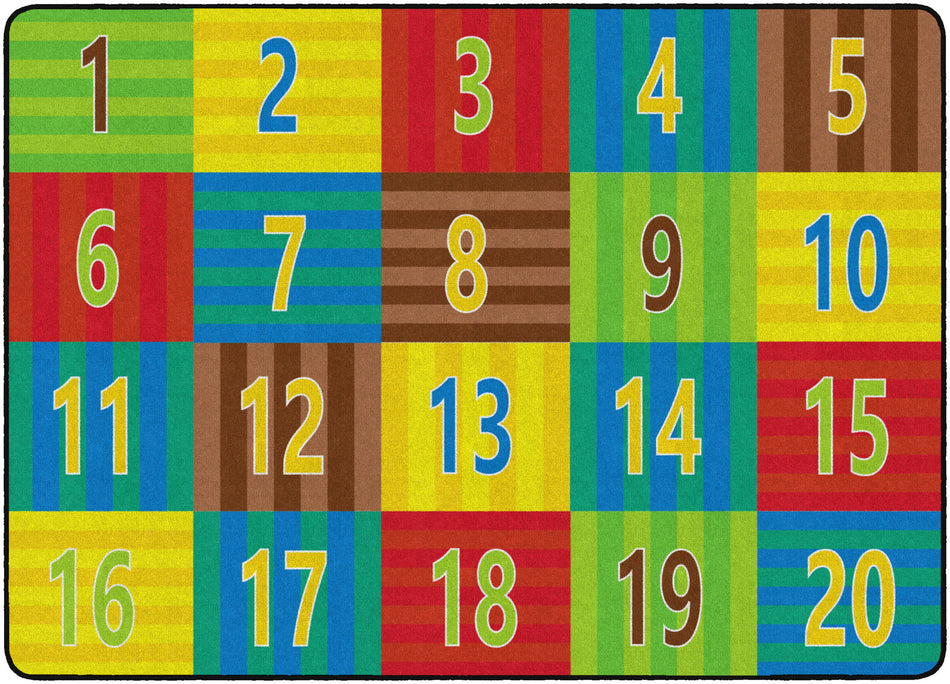 COUNTING SEATING - SEATS 20 RECTANGLE CARPETS 6'x8'4"